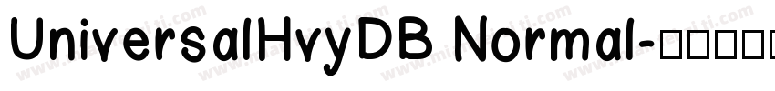 UniversalHvyDB Normal字体转换